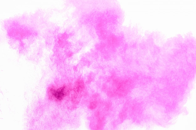 Pink powder explosion