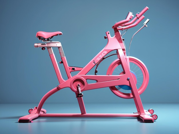 핑크 파워 페달 운동 자전거 운동 장비 체육관 자전거