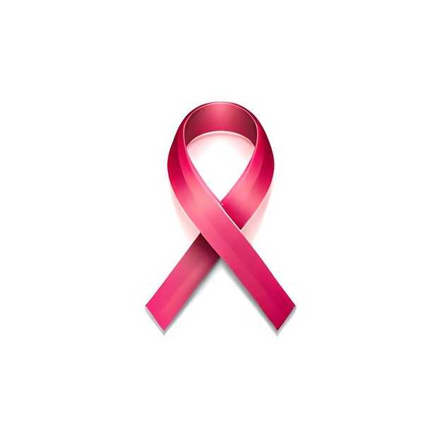 Photo pink power ribbon for breast cancer awareness month