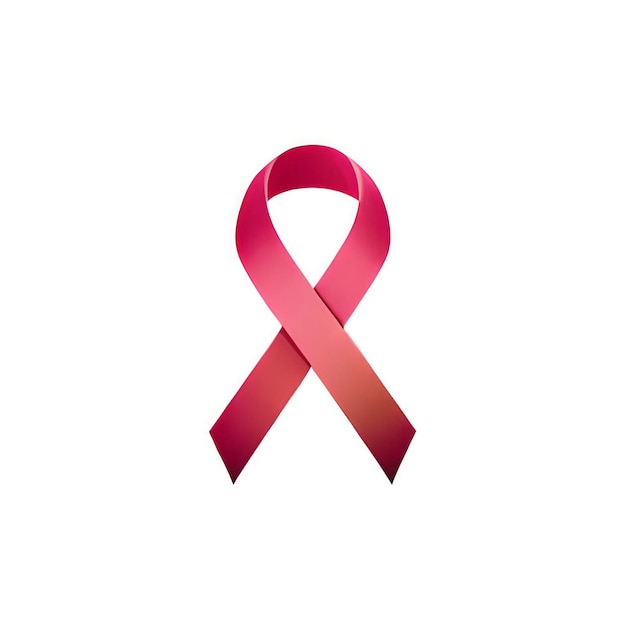 Photo pink power ribbon for breast cancer awareness month