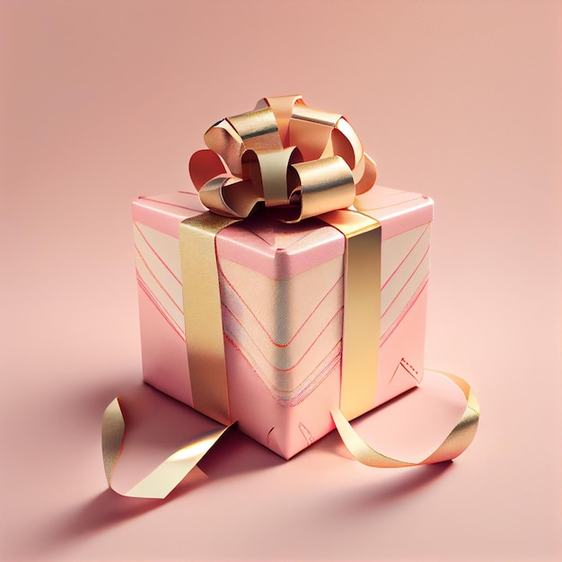 Pink Present geschenkdoos illustratie