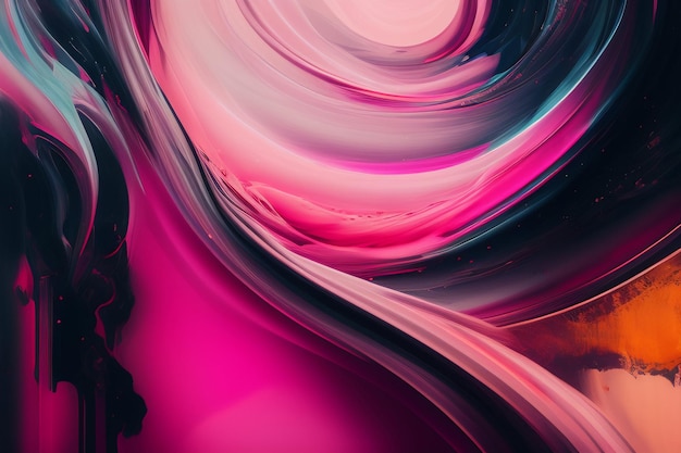 A pink and purple abstract background with a spiral design.