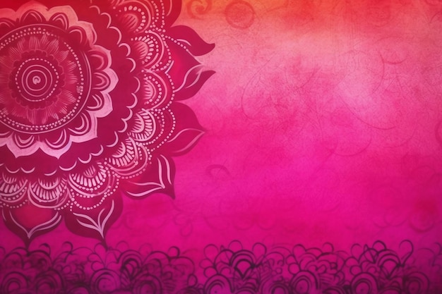 A pink and purple background with a flower and the word lotus on it.