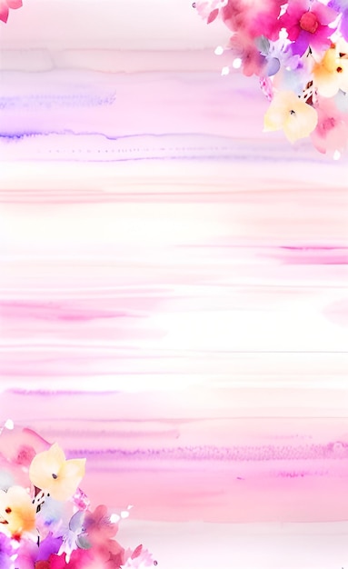 Photo pink and purple background with a pink background with flowers