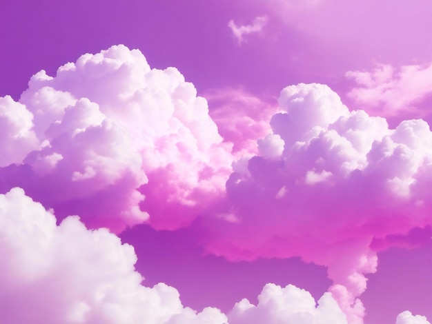흰 구름 인공 지능이 생성된 분홍색과 보라색 배경