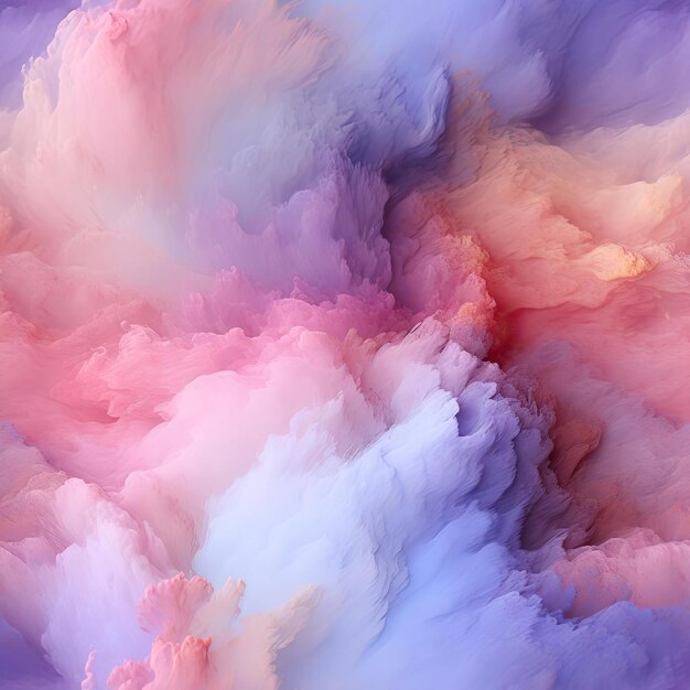 Pink purple blue and yellow clouds in a photorealistic fantasy tiled
