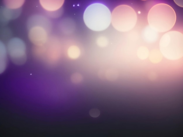 Pink and purple bokeh Dark purple background