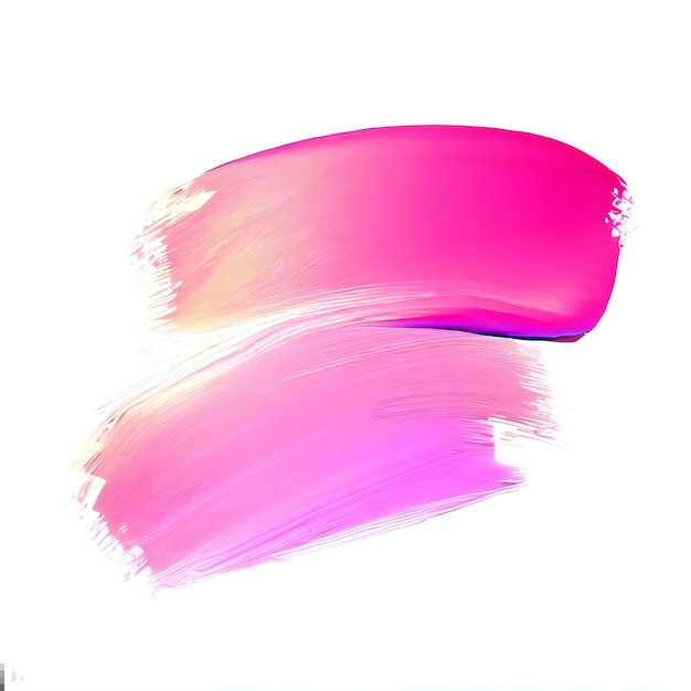 A pink and purple brush stroke with a white background.