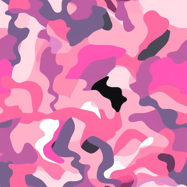 Photo a pink and purple camouflage pattern is shown in this image.