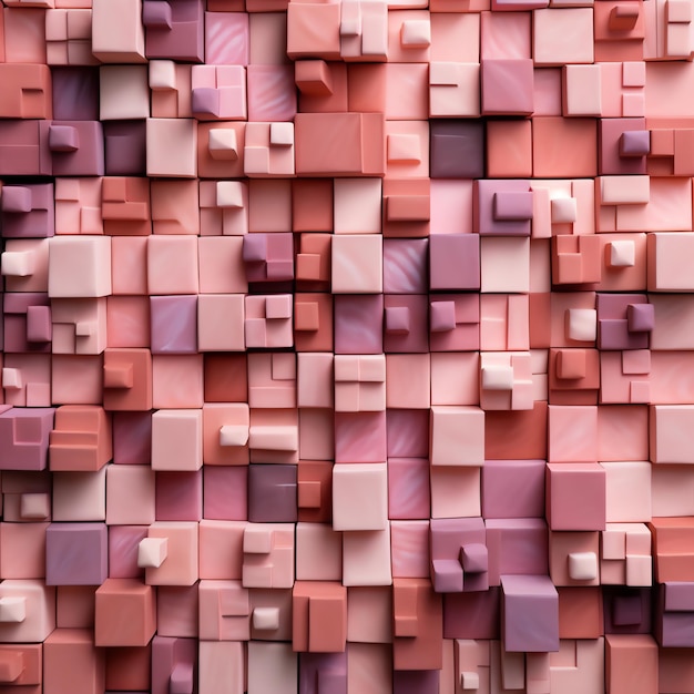 Pink and purple cubes texture background