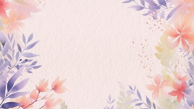 白地にピンクと紫の花。