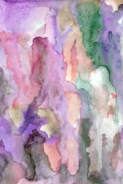 Pink purple green handdrawn watercolor background Hight quality