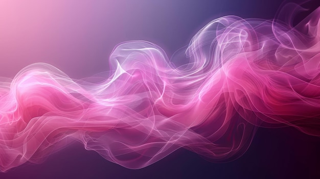 Розовый и фиолетовый дым на черном фоне