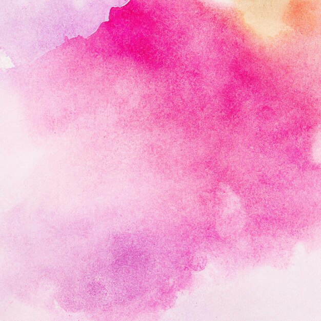 A pink and purple watercolor background with a white background