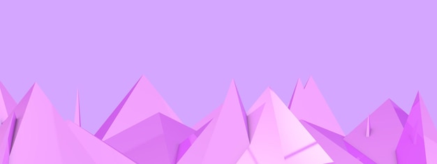 Pink pyramids. the tops of the mountains. shards from the earth