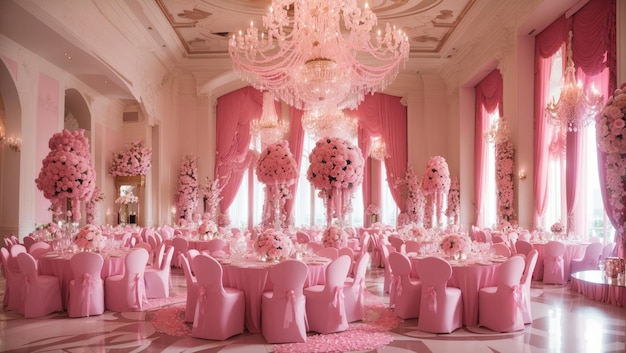 Pink Radiance An Opulent Affair of Luxury and Elegance