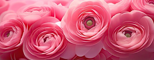 pink ranunculus flowers