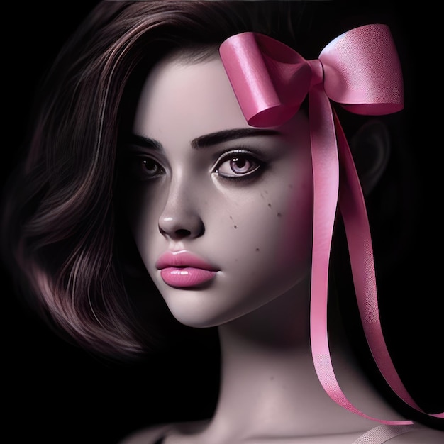 Pink ribbon background