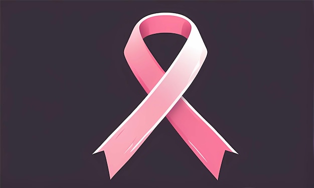 Pink ribbon breast cancer ribbon