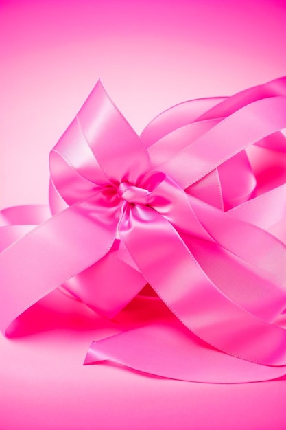 Pink ribbon of Breast Cancer