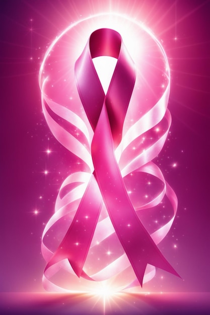 pink ribbon cancer day background