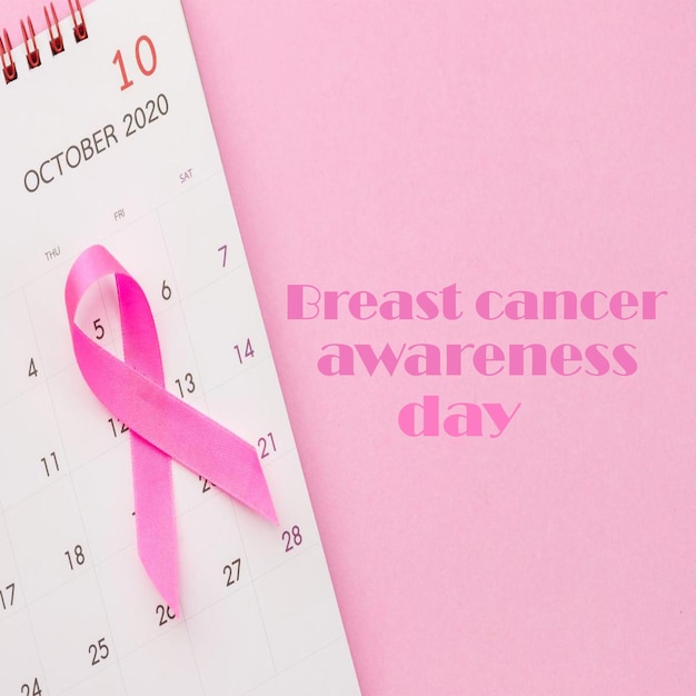 Premium AI Image pink ribbon day for fight against breast cancer
