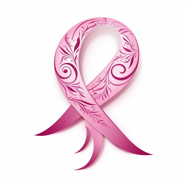 Pink Ribbon Essence Clean Background