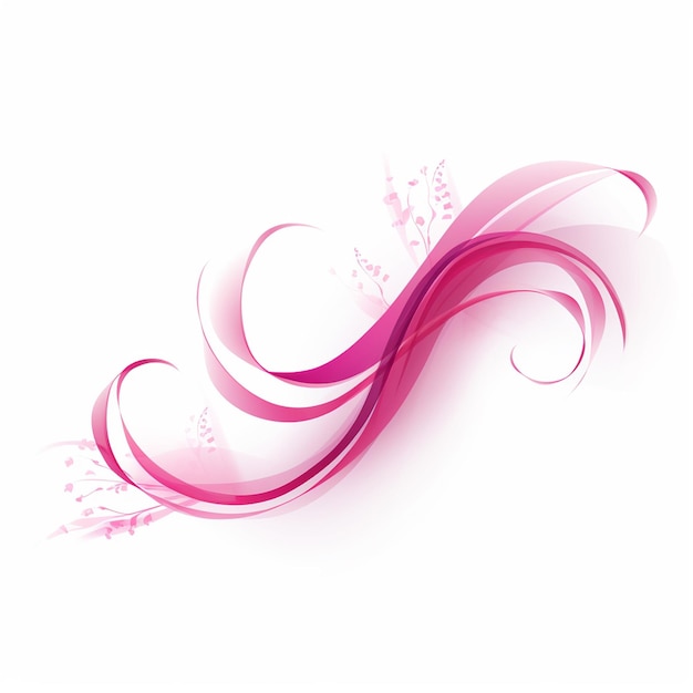 Premium AI Image  Pink ribbon for gift wrapping