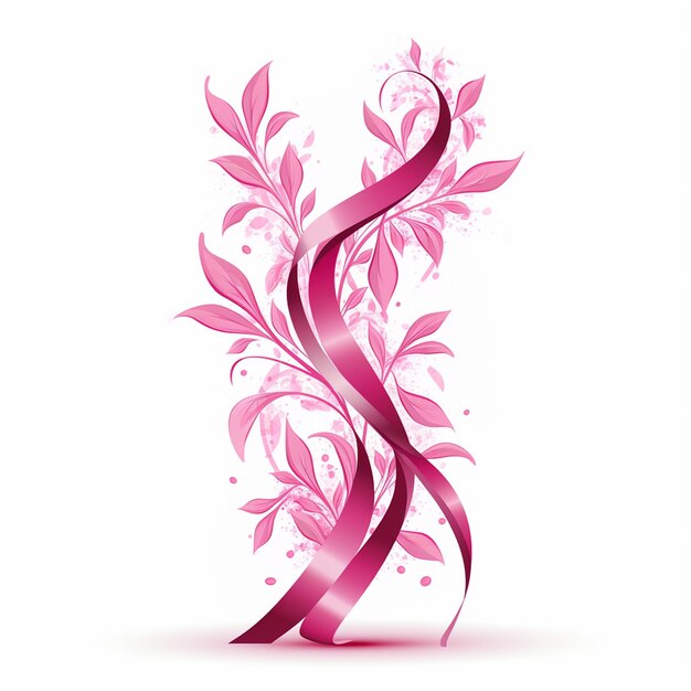 Pink ribbon for home decor