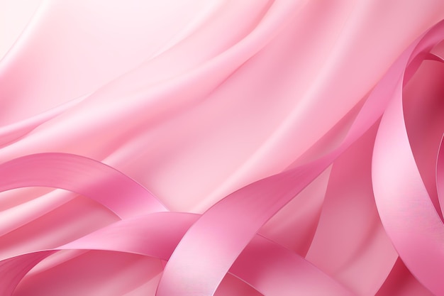 a pink ribbon on a pink background