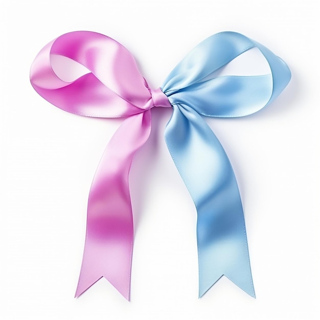 Pink ribbon symbolizing breast cancer awareness