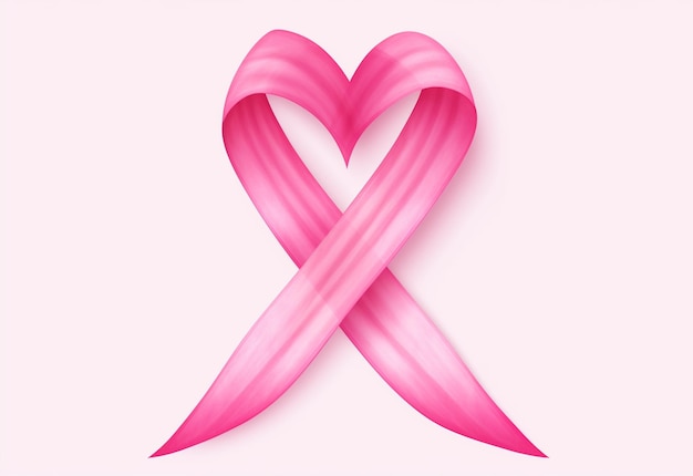 pink ribbon with a pink ribbon that says " breast cancer ".