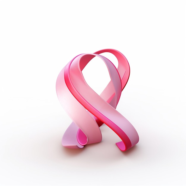 a pink ribbon with the word breast on it