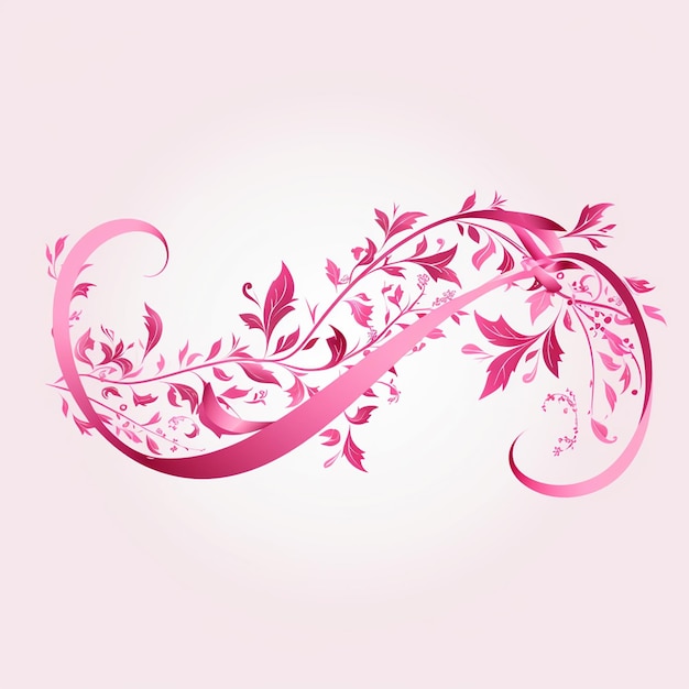 Photo pink ribbon for womens health