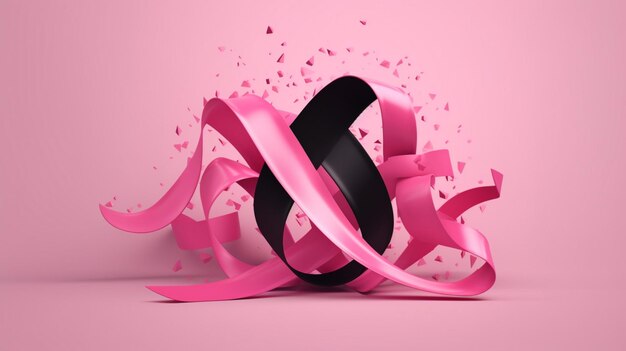 Photo pink ribbon