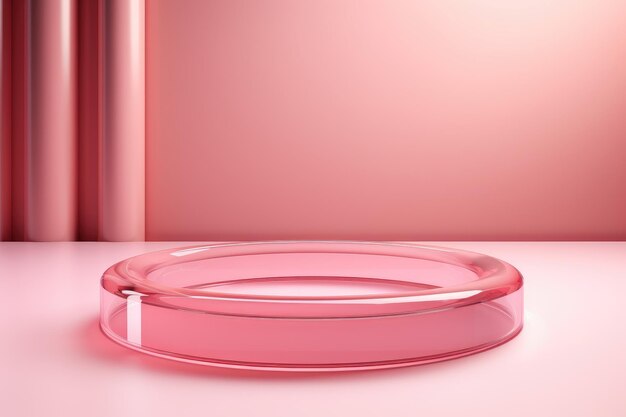 A pink ring with a pink case on the left side