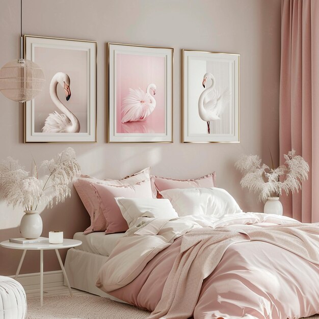 Photo pink room mockup