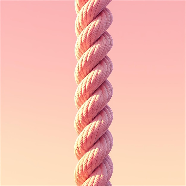 Photo pink rope twist in motion