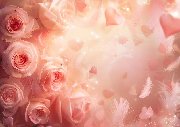 a pink rose background