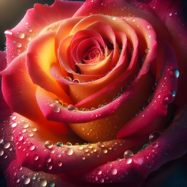 Photo pink rose flower background