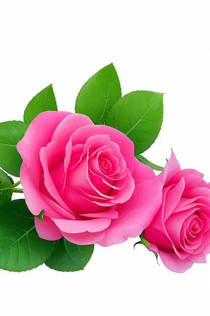 Premium AI Image | Pink rose flower bouquet isolated on white ...