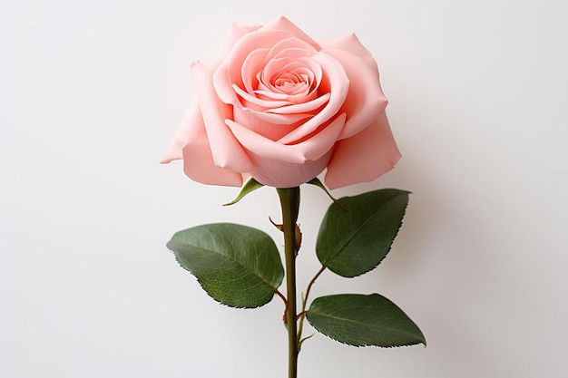 Pink Rose on isolated white background pink rose picture photography