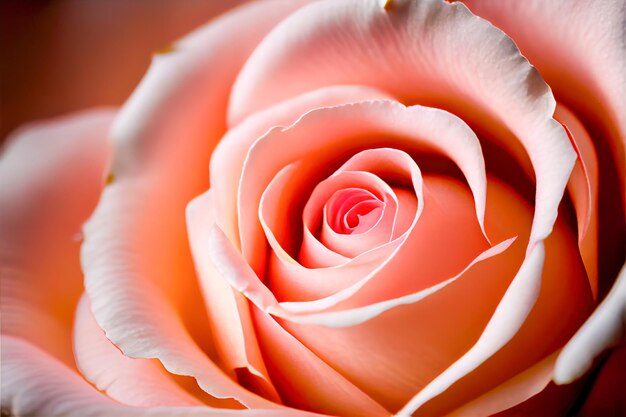 Pink rose macro closeup Generative AI