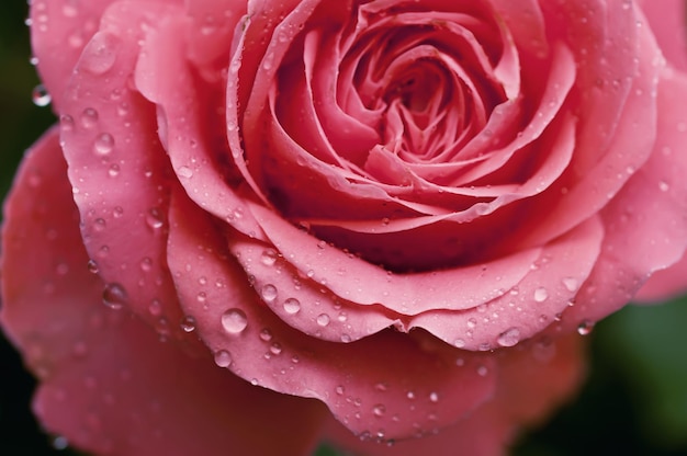 Pink rose macro