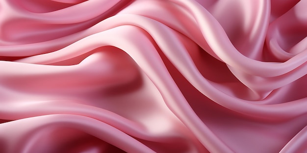 분홍색 복 ⁇ 아  ⁇ 색 실크 사틴 직물의 주름