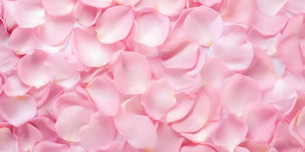 ピンクのバラの花びらの背景は,フォトリアリズムのスタイルで結婚式の背景ストック写真