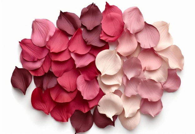 Photo pink rose petals for love and romance