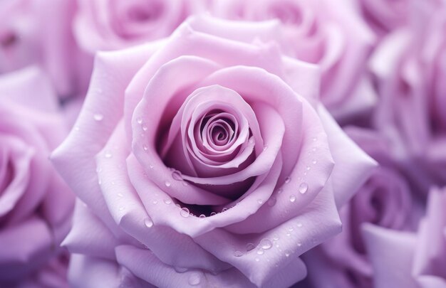 Foto una rosa rosa con petali viola