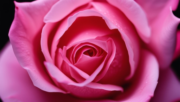 A pink rose with a white center