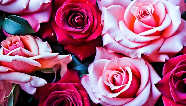 pink roses background